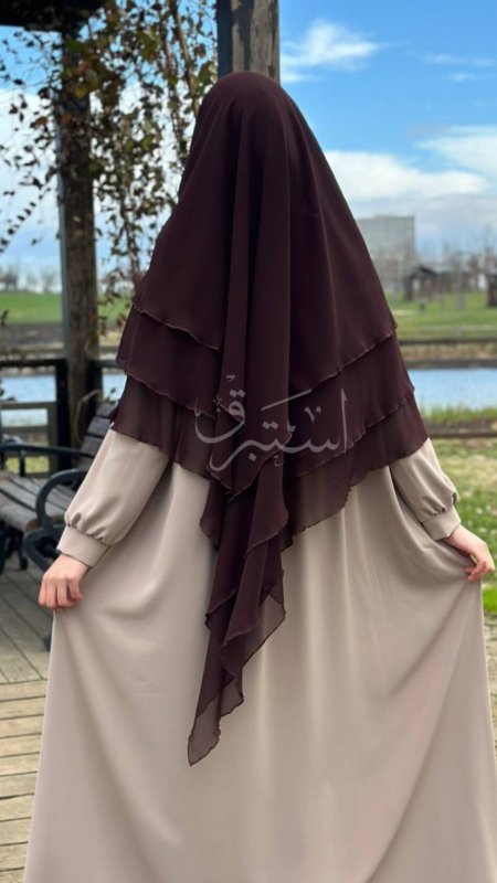 حجاب شيفون 3 طبقات